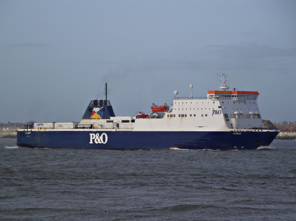 Peel Ports, dat de Liverpoolse haven exploiteert, liet de RoPax ferry Norbay donderdag 16 april aan de ketting leggen. (Foto WikiMedia)